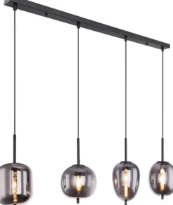 Riippuvalaisin Globo Blacky 100 cm savunharmaa/musta