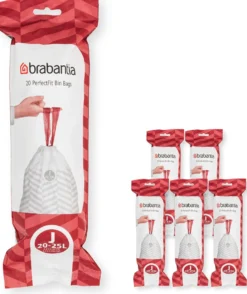 Roskapussi Brabantia PerfectFit J, 23L, 120kpl