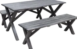 Ruokailuryhmä Baltic Garden Scottsdale 150cm pöytä + 2 penkkiä er värejä