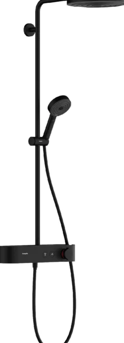 Sadesuihkusetti Hansgrohe Pulsify S Showerpipe 260 1jet, Ecosmart, Shower TabletSelect 400, mattamusta