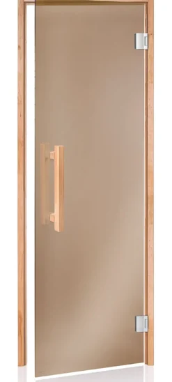 Saunan lasiovi Andres Glass Comfort, leppäkarmi, eri kokoja, eri värejä
