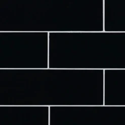 Seinälaatta Qualitystone Crystal Black, 100 x 300 mm