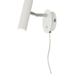 Seinävalaisin Aneta Lighting Artic valkoinen/kromi
