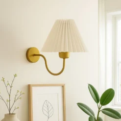 Seinävalaisin Linento Lighting 242083 valkoinen/kulta