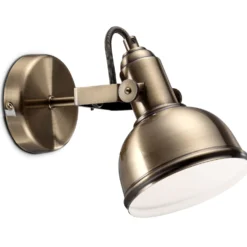 Seinävalaisin Sessak Teodor 1-osainen S14110-1AØ 11 cm metalli antiikkimessinki