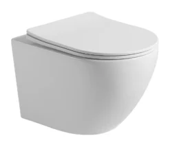 Seinä-WC-istuin Interia Pacho Rimless, soft-close -kannella, eri värejä