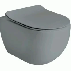 Seinä-WC-istuin Lavabo Glomp pehmeästi sulkeutuvalla istuinkannella, huuhtelukaulukseton, matta, eri värejä