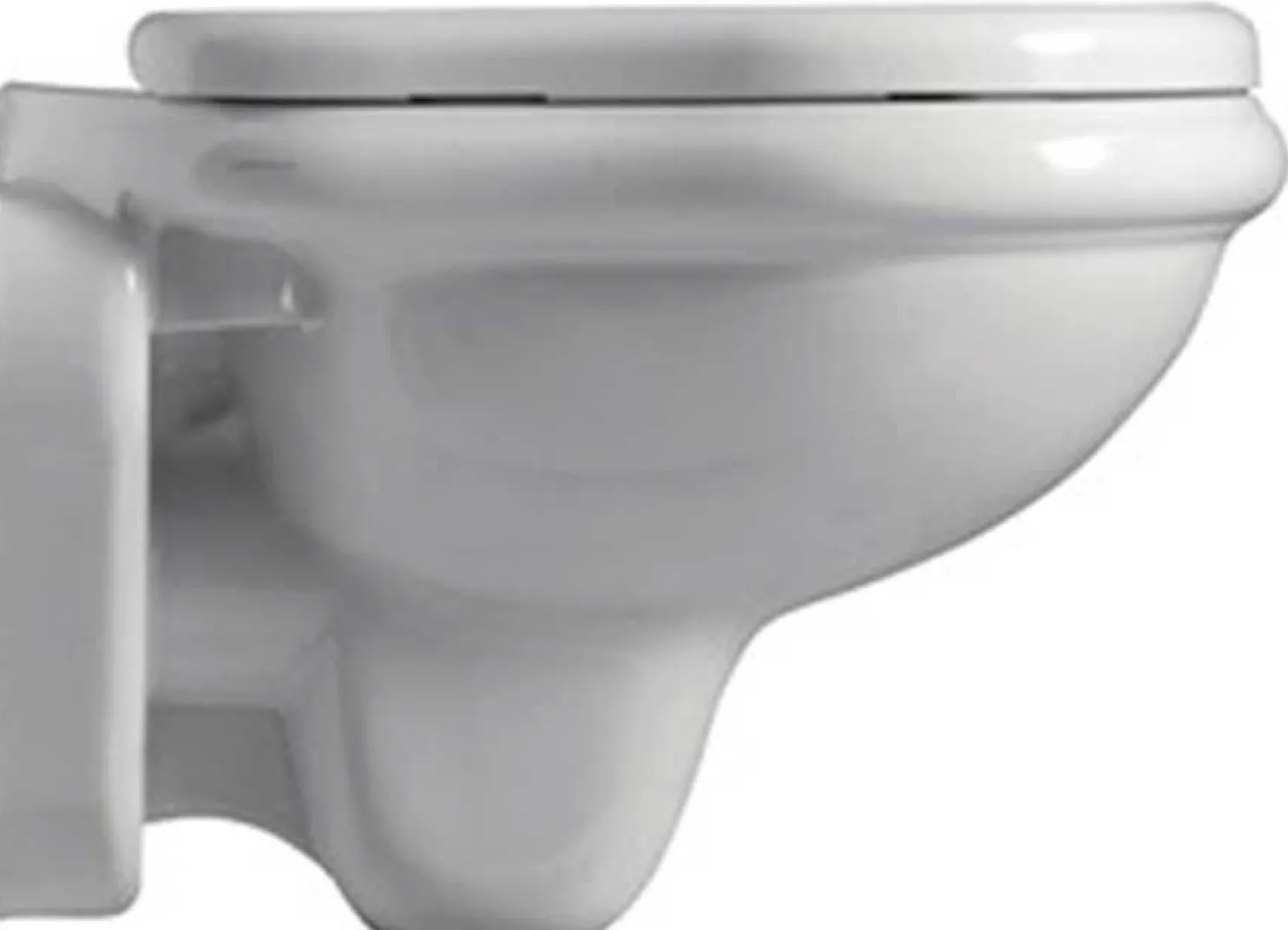 Seinä-WC-istuin Lavabo Retro, valkoinen