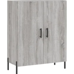 Senkki harmaa Sonoma 69,5x34x90 cm tekninen puu (27738)