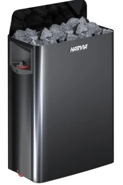Sähkökiuas Harvia The Wall SW80 Black Steel 8 kW 7-12 m³ kiinteä ohjaus
