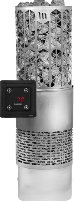 Sähkökiuas Mondex Kaira E2 6,6 kW 6-9 m³ erillinen ohjaus rst