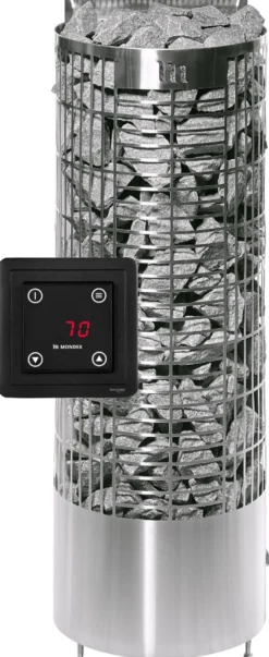 Sähkökiuas Mondex Kalla E2 WIFI 9 kW 8-14 m³ erillinen ohjaus eri värejä