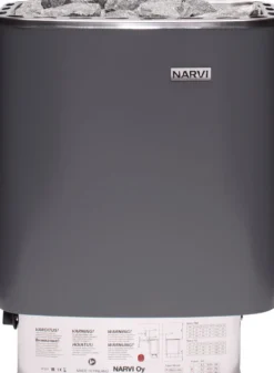 Sähkökiuas Narvi NM 900 9,0 kW 9-15 m³ kiinteä ohjaus harmaa