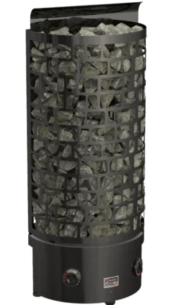 Sähkökiuas SAWO Aries Wall Black NB, 4.5kW, 3-6m³, kiinteä ohjaus