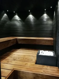 Sisustus-/saunapaneeli Siparila Kuulas Kaamos 15x120x3000 mm haapa STS kuultava musta