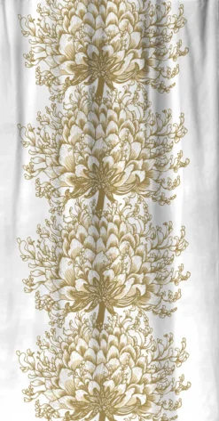 Sivuverho Vallila Memento, kulta, 140x240 cm
