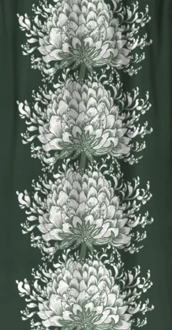 Sivuverho Vallila Memento, vihreä, 140x240 cm