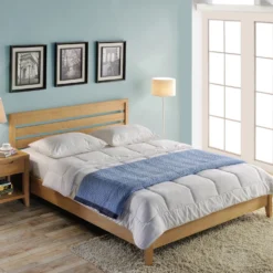 Sänky Home4You CHAMBA 160x200 cm, patjalla HARMONY DUO, ruskea