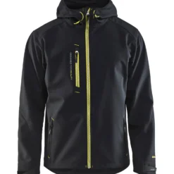 Softshell-takki Blåkläder 4949 musta/keltainen