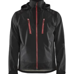 Softshell-takki Blåkläder 4749 musta/punainen