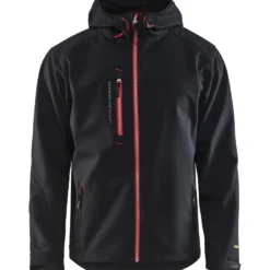 Softshell-takki Blåkläder 4949 musta/punainen