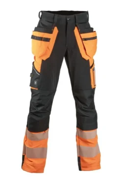 Stretch-riipputaskuhousut Dimex Turva 60851R oranssi/musta