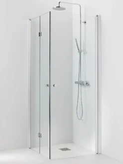 Suihkukulma Vihtan Ocean 3+5 900/900 mm kääntyvä + taittuva suora kirkas lasi
