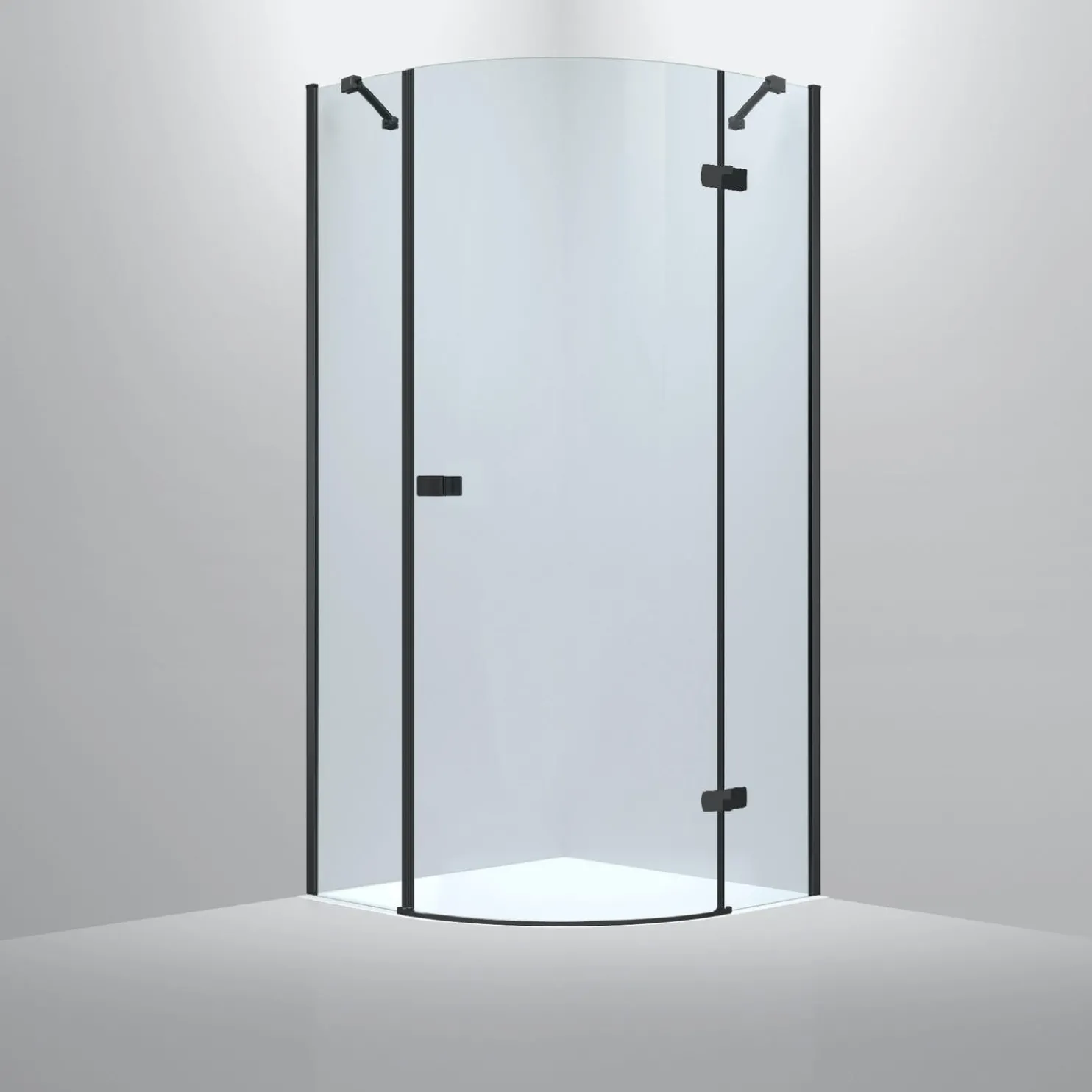 Suihkunurkka Bathlife Diskret 1000x1000 mm oikea musta