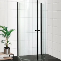 Suihkunurkka Bathlife Mitt 1900x930x780 mm musta/kirkas lasi