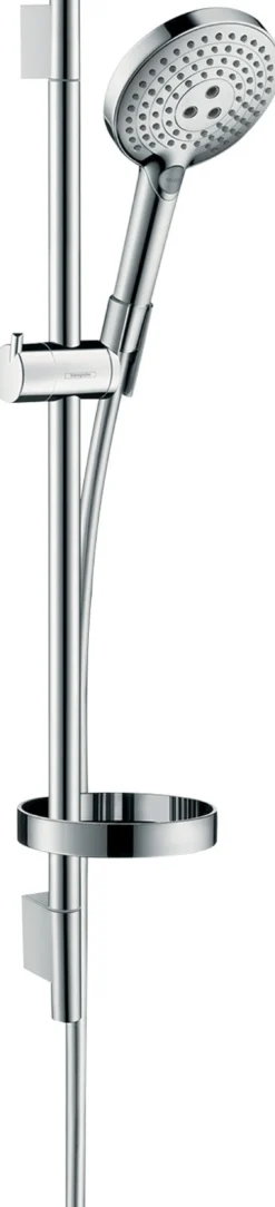 Suihkusetti Hansgrohe Raindance Select S 120 3jet Ecosmart, tanko 65 cm, saippuakuppi, kromi