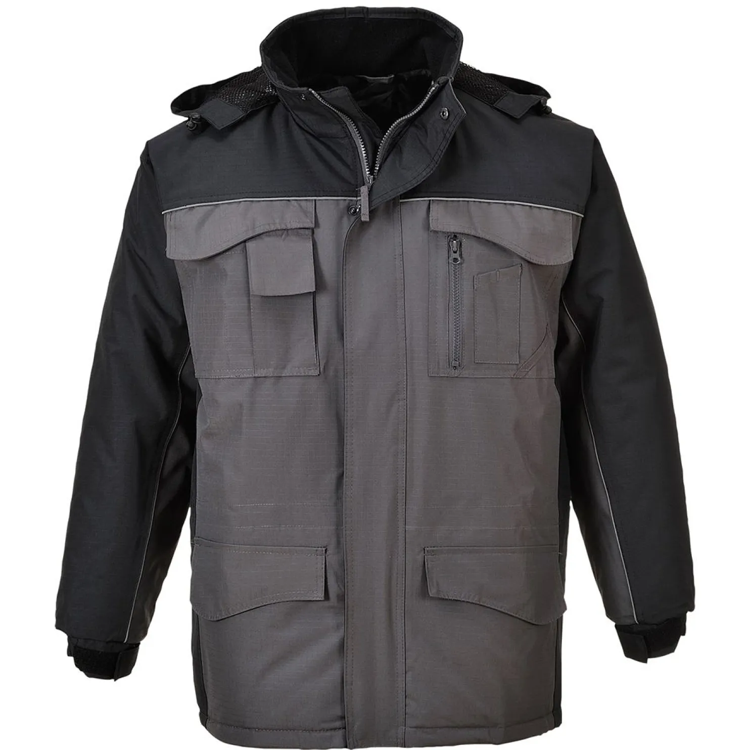Takki Portwest S562 Ripstop musta/harmaa