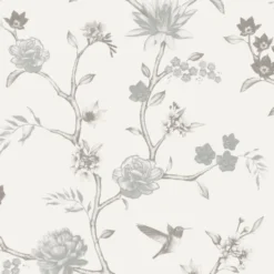 Tapetti Decor Maison Belle 5346-1, non-woven, romanttinen, vaalea/harmaa