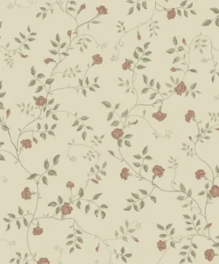 Tapetti Sandberg Henny, non-woven, romanttinen, ruskea