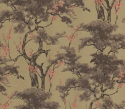 Tapetti 1838 Wallcoverings Harewood, kukka, kulta