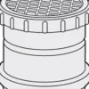Tarkastusputken kierrekansi Pipelife DN200