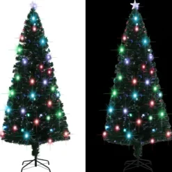 Tekojoulukuusi jalustalla, LED, 210cm, 280 oksaa