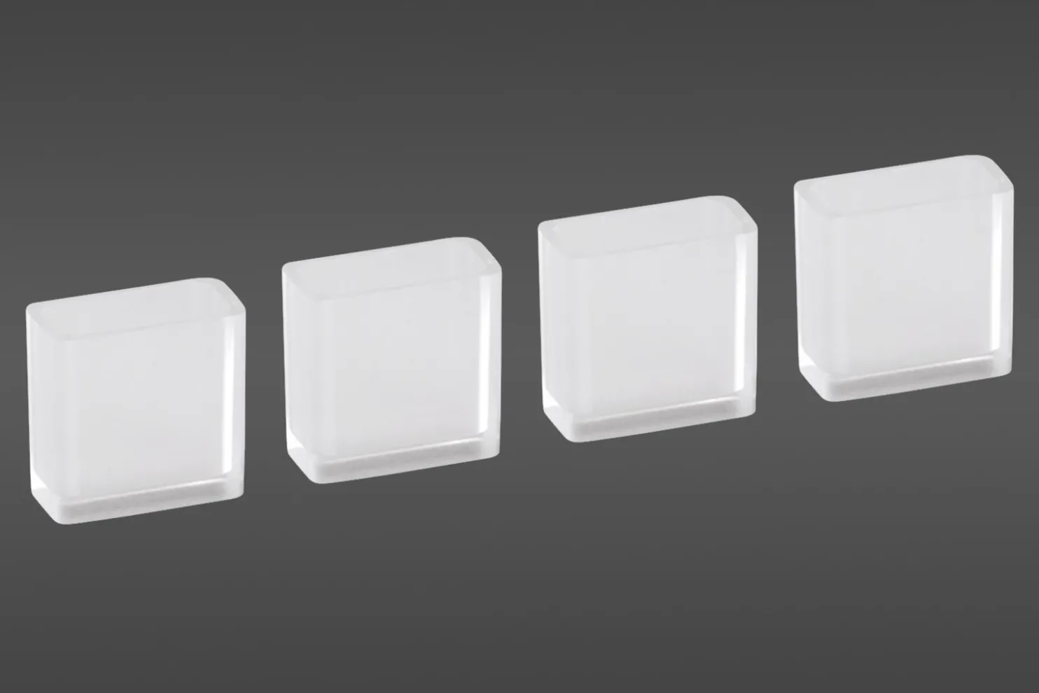 Telinejalat Elfa Classic 20x10x20 mm 4 kpl läpikuultava