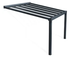 Terassikatos Palram-Canopia Stockholm Premium, harmaa/kirkas, eri kokoja