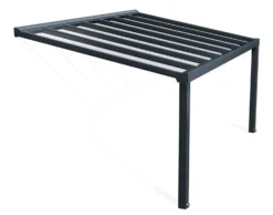 Terassikatos Palram-Canopia Stockholm Premium, 3.4x5.2m, harmaa/kirkas