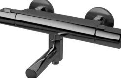 Termostaattihana Tapwell ARM022, juoksuputkella, Black Chrome