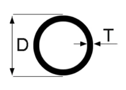 Teräsputki hitsattu 76,1x3,6 mm HST 1.4404 kierteitettävä pituus 6 m