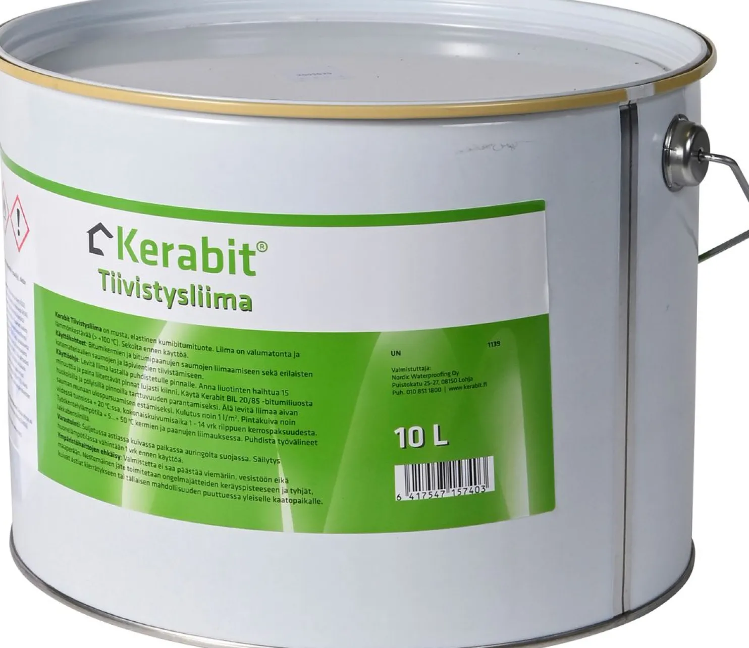 Tiivistysliima Kerabit 10 L