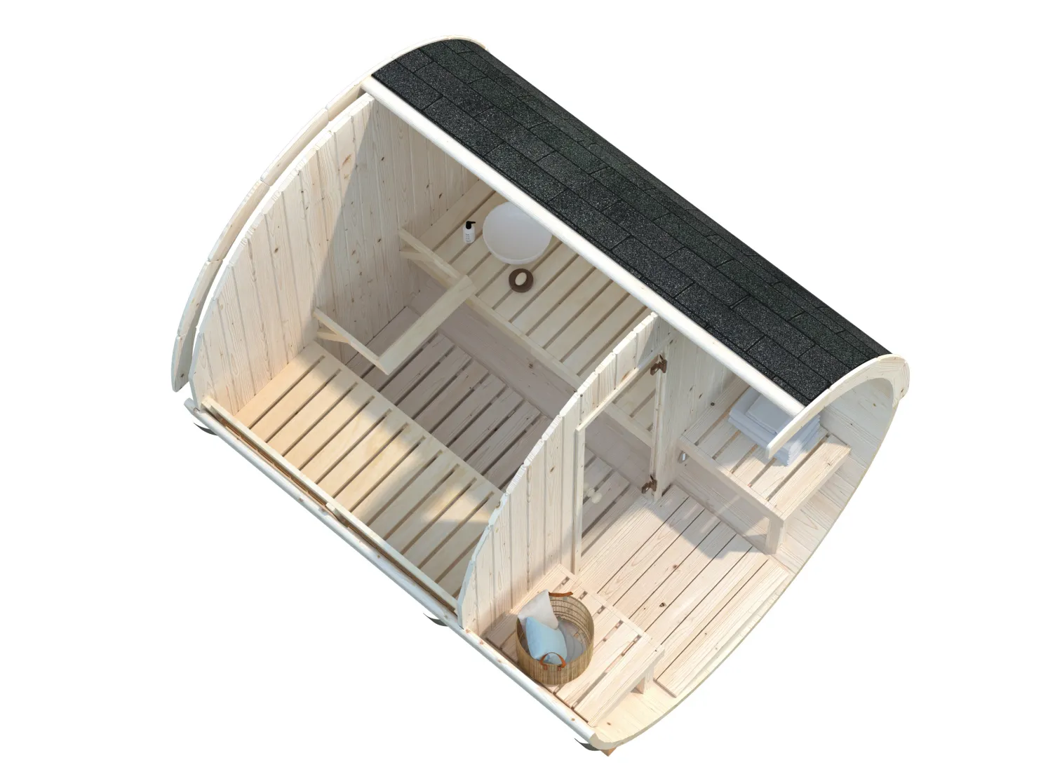 Tynnyrisauna Palmako Anita Ø 220x250cm
