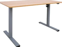 Työpöytä Home4You ERGO OPTIMAL 1-moottorilla 120x60 cm, hikkoripuu, ruskea