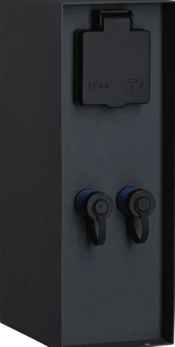 Ulkopistorasiapylväs Paulmann Plug & Shine Rio, IP44, antrasiitti