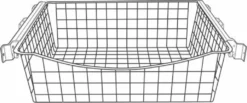 Ulosvedettävä lankakori Norscan Roller, M60, 400x150mm, antrasiitti