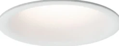 Upotettava LED-valaisin Paulmann Cymbal Coin, IP44, Ø77mm, 6.7W, 430lm, 2700K, himmennettävä, mattavalkoinen