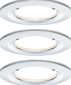Upotettava LED-valaisin Paulmann Nova Rigid, 3kpl, IP44, Ø78mm, GU10, 6.5W, 460lm, 2700K, himmennettävä, eri värejä