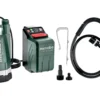 Uppopumppu Metabo TPF 18 LTX 2200 sadevesitynnyrille ilman akkua ja laturia