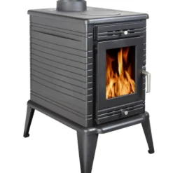 Valurautainen liesikamiina Elena Lux, 13kW, musta